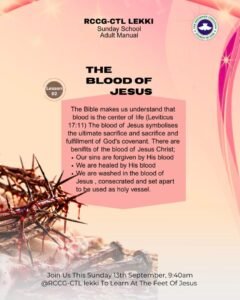 SUNDAY SCHOOL LESSON 2  13|09|2026 - ATONEMENT