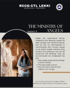 SUNDAY SCHOOL LESSON 5 04|10|2026 - THE MINISTRY OF ANGELS